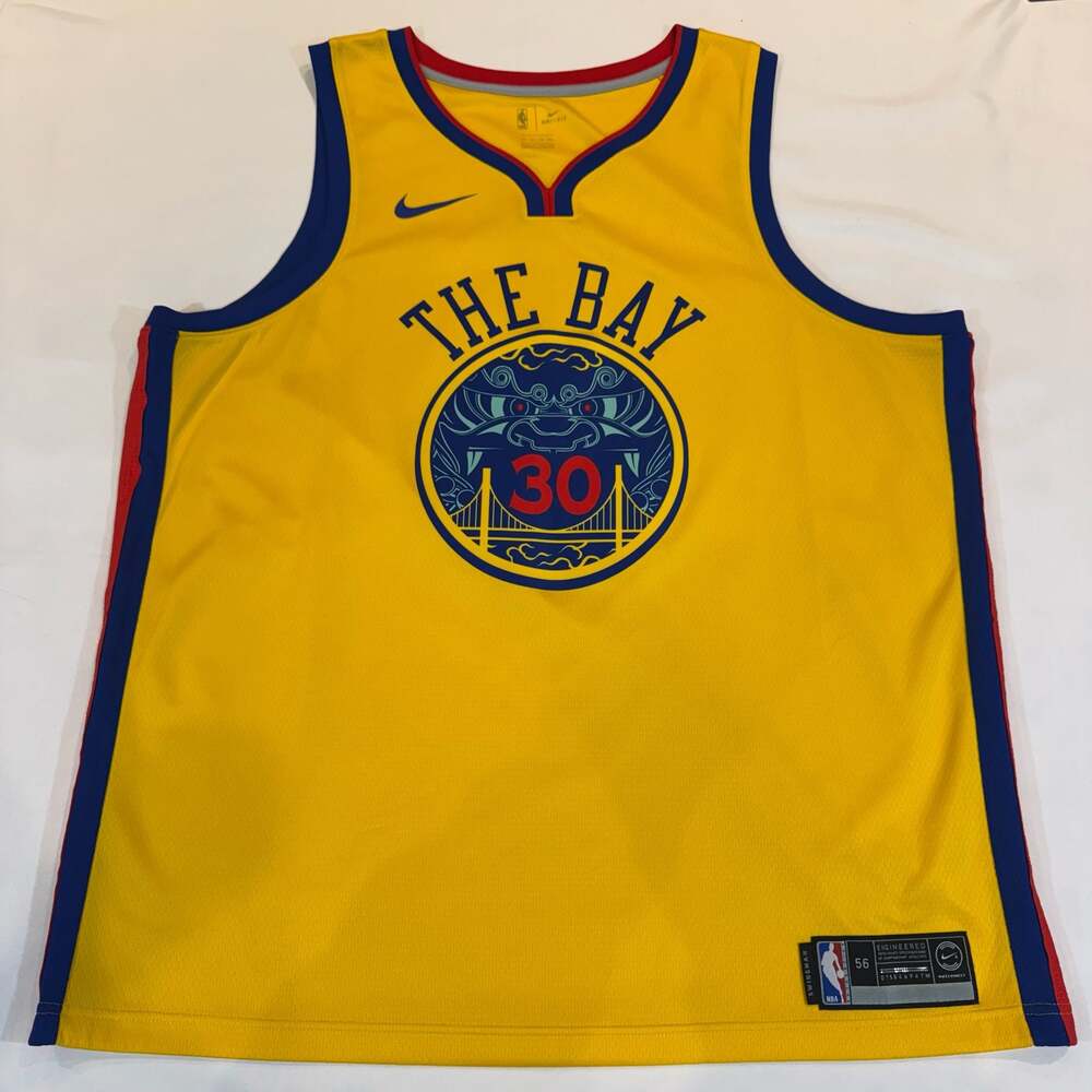 Nike Stephen Curry GS Warriors City Ed. Chinese ‘The Bay’ Swingman Jersey XXL